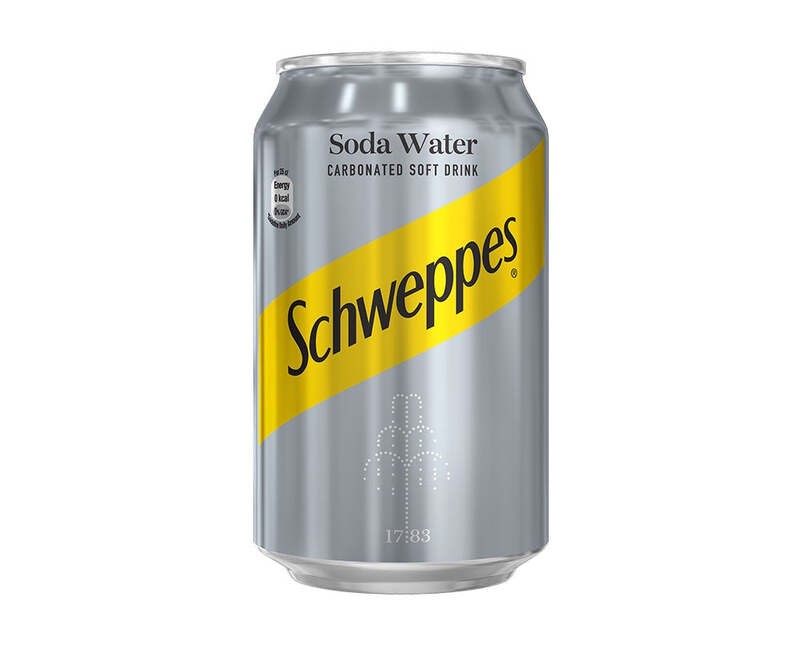 SCHWEPPES SODA WATER CAN 33CL ₦350.00