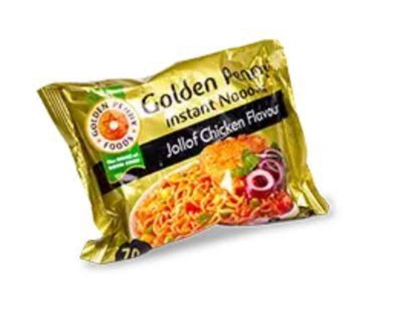 GOLDEN PENNY JOLLOF CHICKEN NOODLES 70G ₦217.00-₦14,360.00