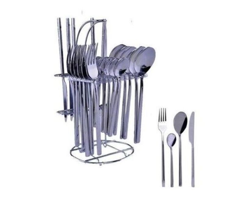 STAINLESS STEEL CUTLERY SET 24 PIECES WITH A STORAGE CADDY ₦26,999