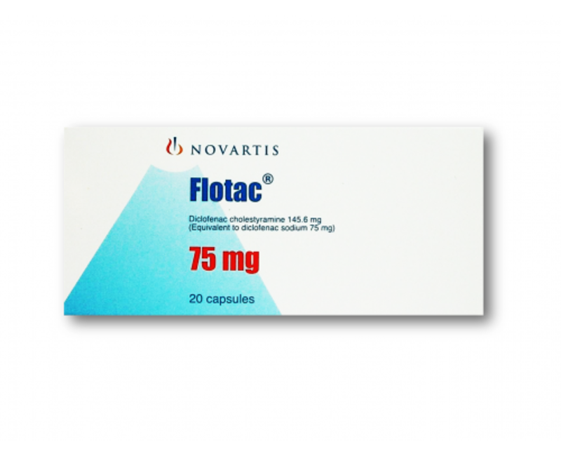 FLOTAC CAP 75MG X20 REGISTER NGN9,355.00