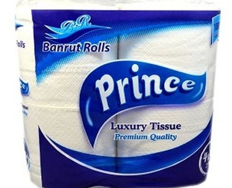 Prince Luxury Tissue Banrut Rolls 4×12