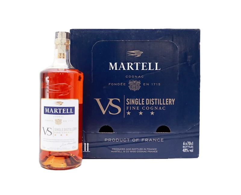 Martell Vs Single Distillery 70cl x 6